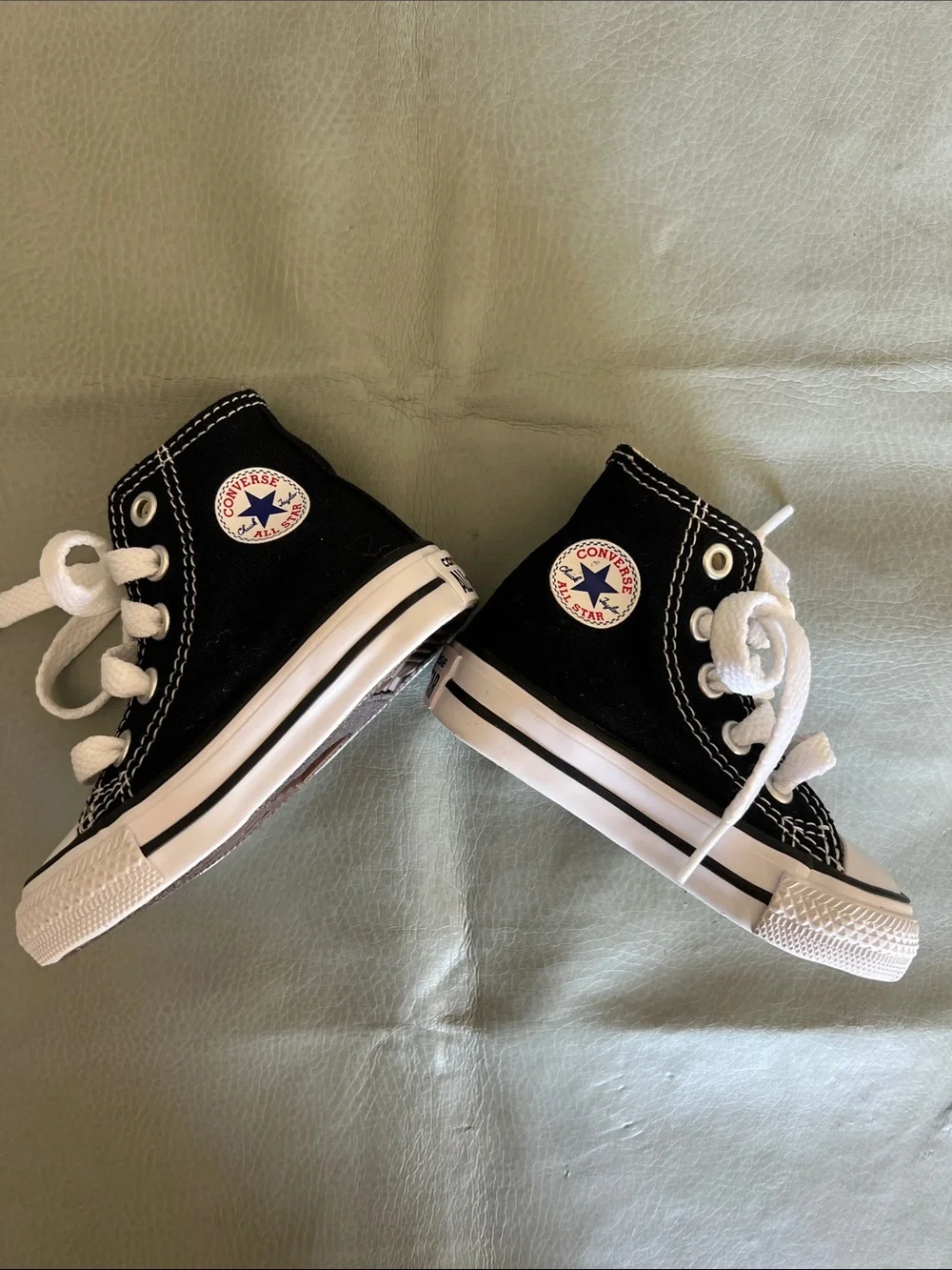 Converse Kids Black & White High-Top Sneakers